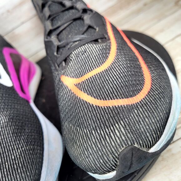 Nike Zoom Fly 4 Sneakers Men's Size 10.5 Black Violet Athletic Running Shoes - Picture 6 of 14